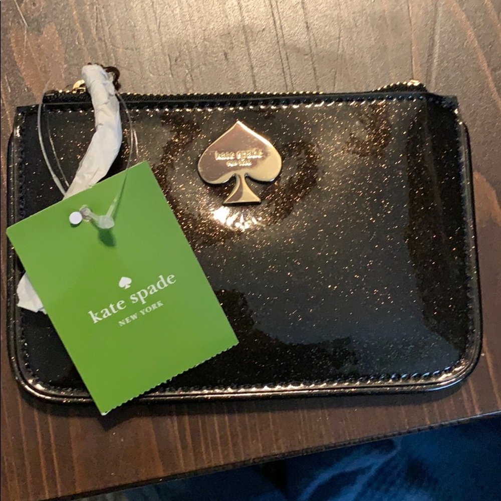 BRAND NEW- Kate Spade Small Black Card/coin pouch